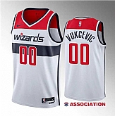 Men's Washington Wizards #00 Tristan Vukcevic White 2023 Draft Association Edition Stitched Jersey Dzhi ,baseball caps,new era cap wholesale,wholesale hats